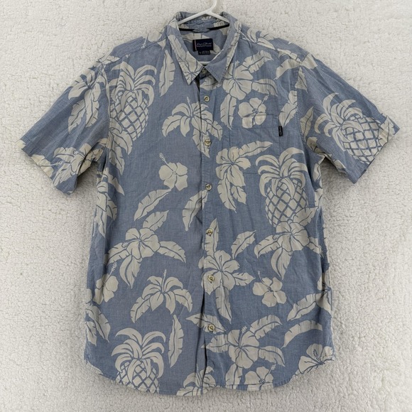 Jack O'Neill Other - Jack O'Neill Shirt Mens Large Blue Hawaiian Aloha Floral Button Front Casual